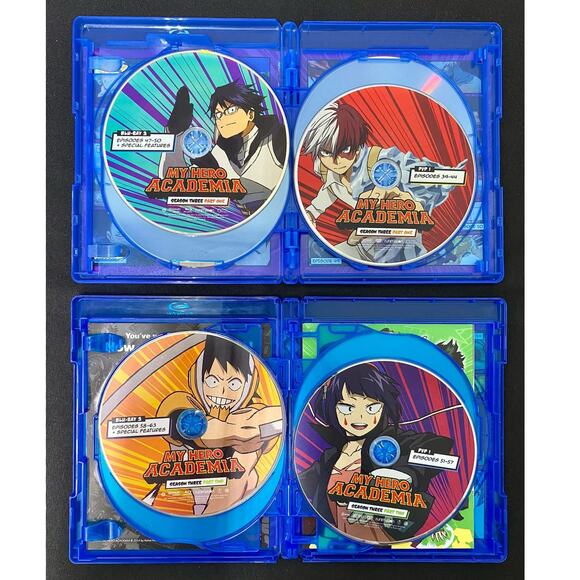 My Hero Academia Blu-Ray & DVD Bundle: Seasons 1-3, Two Heroes, & Heroes Rising - Picture 12 of 14